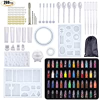 Moldes de Resina para Collar Pendiente-Kit de Molde de Fundición de Resina-Moldes de Resina para Bisuteria-Bricolaje…